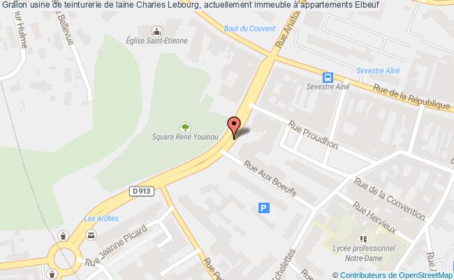 plan Usine De Teinturerie De Laine Charles Lebourg, Actuellement Immeuble à Appartements Elbeuf Elbeuf