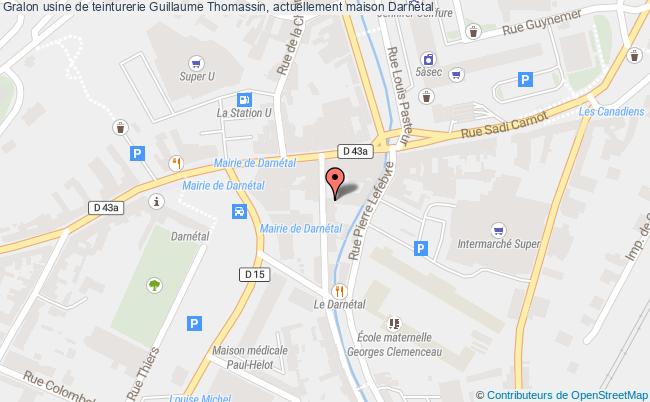 plan Usine De Teinturerie Guillaume Thomassin, Actuellement Maison Darnétal Darnétal