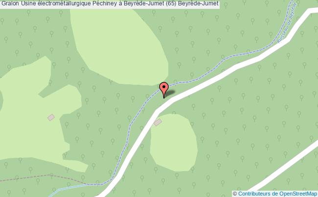 plan Usine électrométallurgique Péchiney à Beyrède-jumet (65) Beyrède-jumet Beyrède-Jumet
