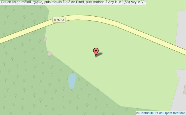 plan Usine Métallurgique, Puis Moulin à Blé De Pinet, Puis Maison à Azy Le Vif (58) Azy-le-vif Azy-le-Vif