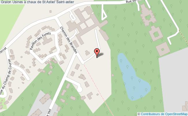 plan Usines à Chaux De St Astier Saint-astier Saint-astier
