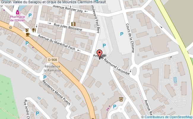 plan Vallée Du Salagou Et Cirque De Mourèze Clermont-l'hérault Clermont-l'hérault