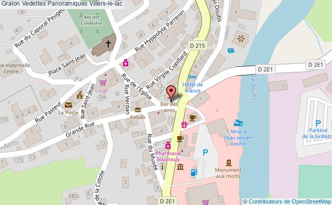 plan Vedettes Panoramiques Villers-le-lac Villers-le-lac