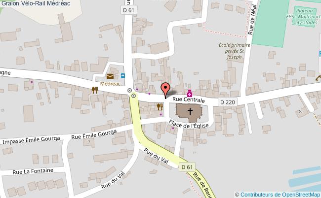 plan Vélo-rail Médréac Médréac