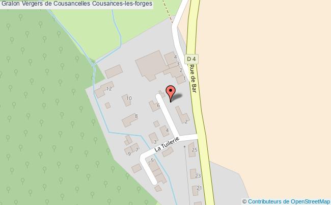 plan Vergers De Cousancelles Cousances-les-forges Cousances-les-forges