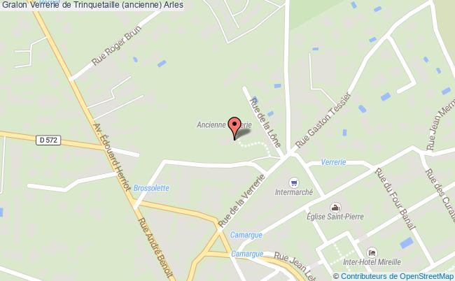 plan Verrerie De Trinquetaille (ancienne) Arles Arles