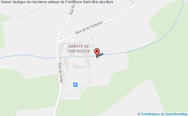 plan Vestiges De L'ancienne Abbaye De Fontdouce Saint-bris-des-bois Saint-Bris-des-Bois