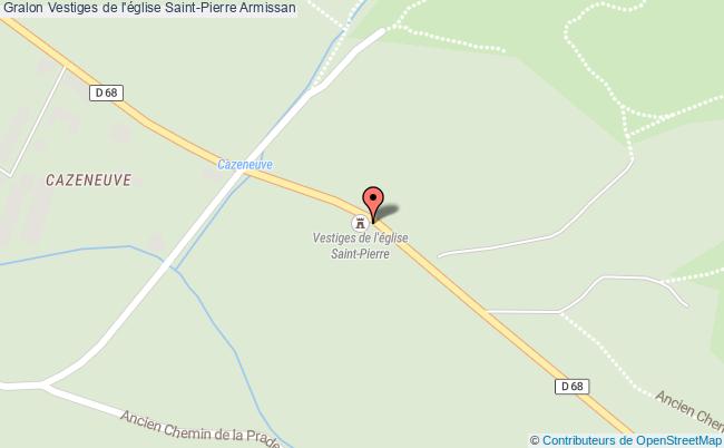 plan Vestiges De L'église Saint-pierre Armissan Armissan