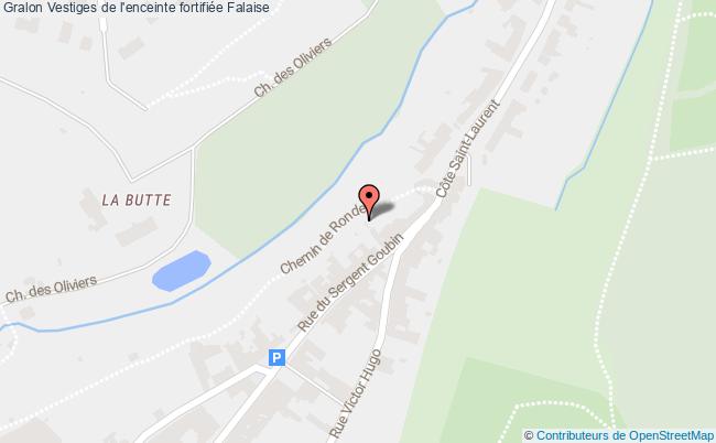 plan Vestiges De L'enceinte Fortifiée Falaise Falaise