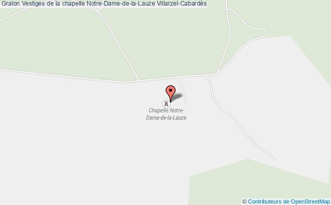 plan Vestiges De La Chapelle Notre-dame-de-la-lauze Villarzel-cabardès Villarzel-Cabardès