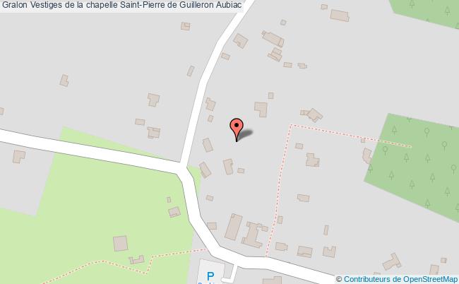 plan Vestiges De La Chapelle Saint-pierre De Guilleron Aubiac Aubiac