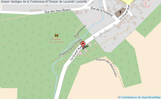 plan Vestiges De La Forteresse Et Donjon De Lavardin Lavardin Lavardin