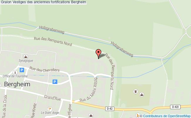plan Vestiges Des Anciennes Fortifications Bergheim Bergheim