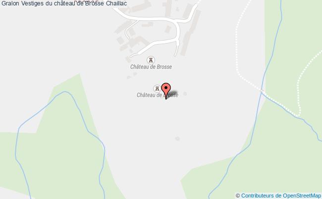 plan Vestiges Du Château De Brosse Chaillac Chaillac