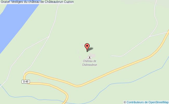 plan Vestiges Du Château De Châteaubrun Cuzion Cuzion