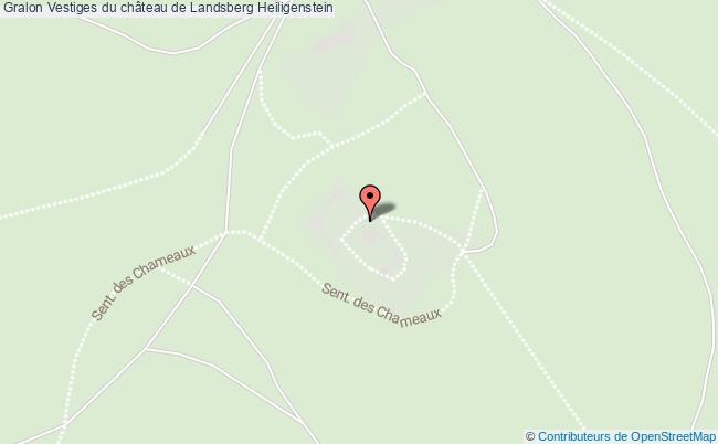 plan Vestiges Du Château De Landsberg Heiligenstein Heiligenstein