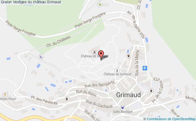 plan Vestiges Du Château Grimaud Grimaud