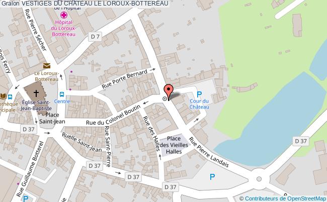 plan Vestiges Du Chateau Le Loroux-bottereau LE LOROUX-BOTTEREAU