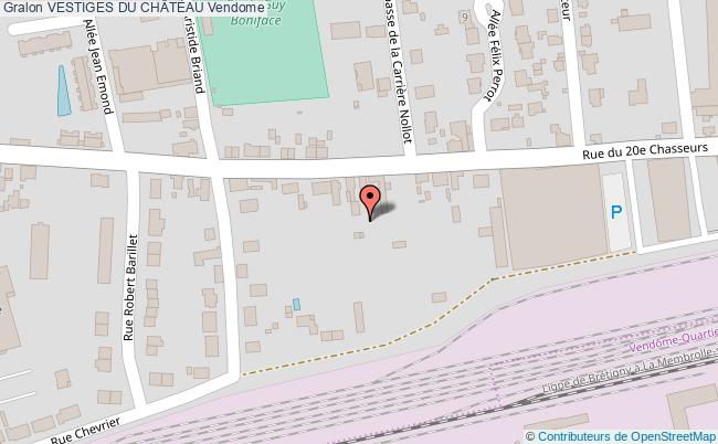 plan Vestiges Du ChÂteau Vendome Vendome