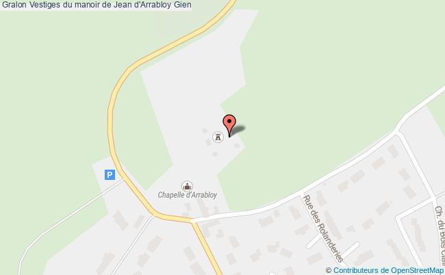 plan Vestiges Du Manoir De Jean D'arrabloy Gien Gien