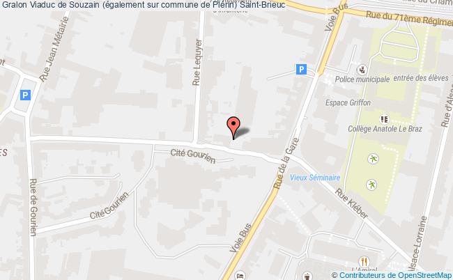 plan Viaduc De Souzain (également Sur Commune De Plérin) Saint-brieuc Saint-Brieuc