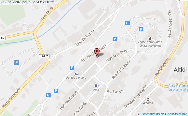 plan Vieille Porte De Ville Altkirch Altkirch