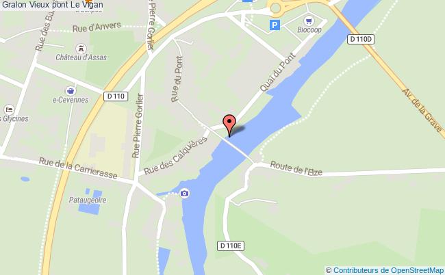 plan Vieux Pont Le Vigan Le Vigan