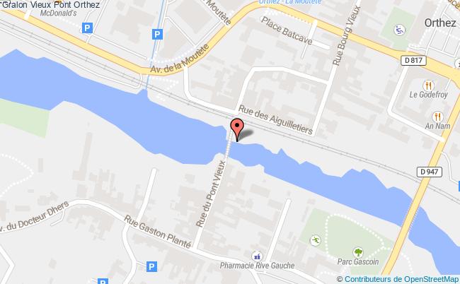 plan Vieux Pont Orthez Orthez