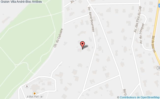 plan Villa André-bloc Antibes Antibes