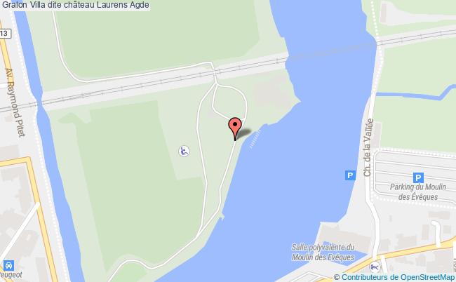 plan Villa Dite Château Laurens Agde Agde