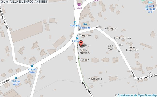 plan Villa Eilenroc Antibes ANTIBES