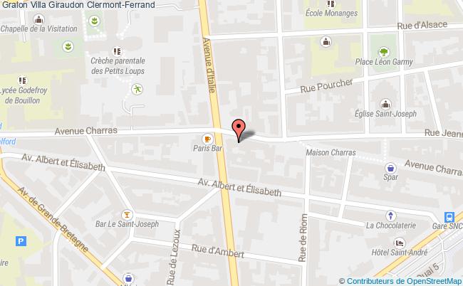 plan Villa Giraudon Clermont-ferrand Clermont-Ferrand