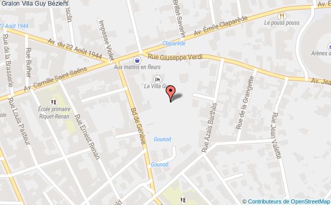 plan Villa Guy Béziers Béziers