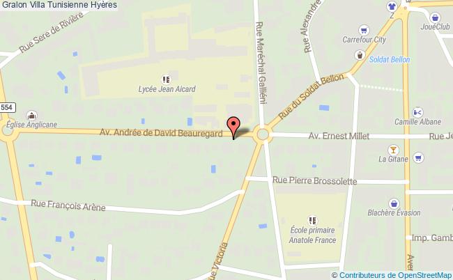 plan Villa Tunisienne Hyères Hyères