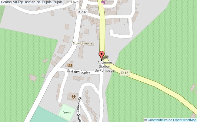 plan Village Ancien De Pujols Pujols Pujols