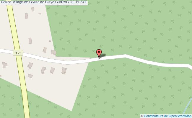 plan Village De Civrac De Blaye Civrac-de-blaye CIVRAC-DE-BLAYE