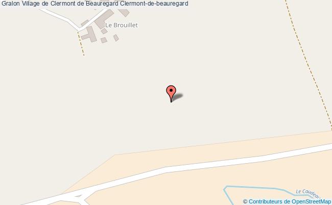 plan Village De Clermont De Beauregard Clermont-de-beauregard Clermont-de-beauregard