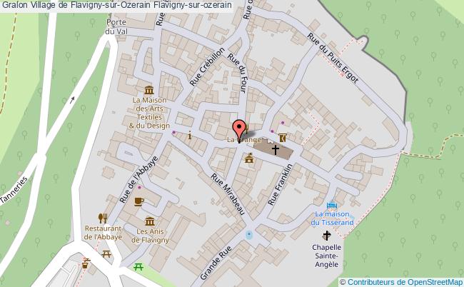 plan Village De Flavigny-sur-ozerain Flavigny-sur-ozerain Flavigny-sur-ozerain