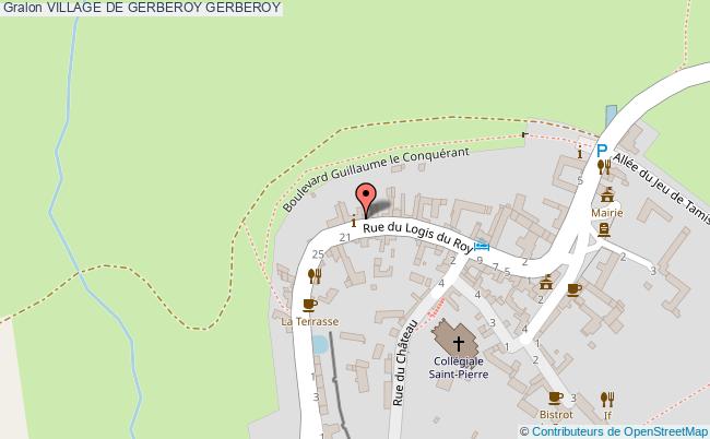 plan Village De Gerberoy Gerberoy GERBEROY