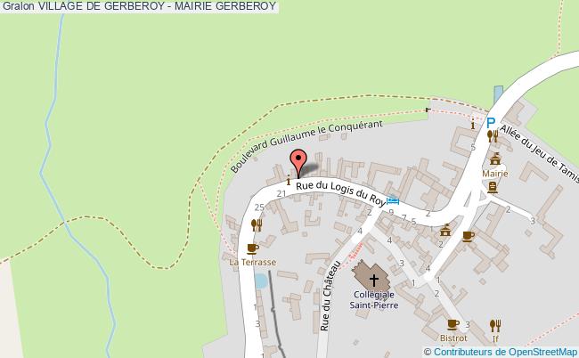 plan Village De Gerberoy - Mairie Gerberoy GERBEROY