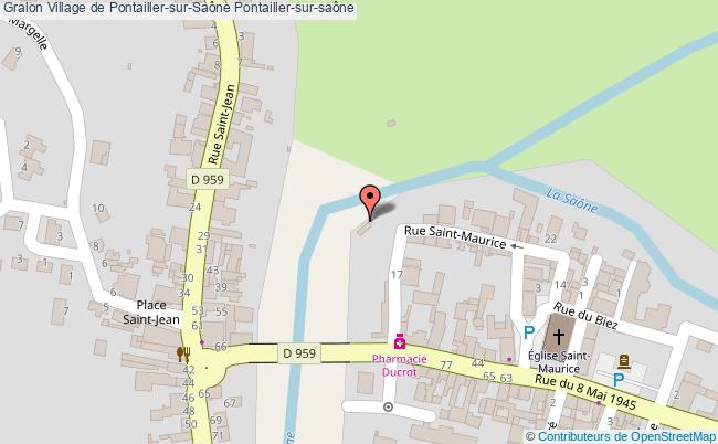 plan Village De Pontailler-sur-saône Pontailler-sur-saône Pontailler-sur-saône