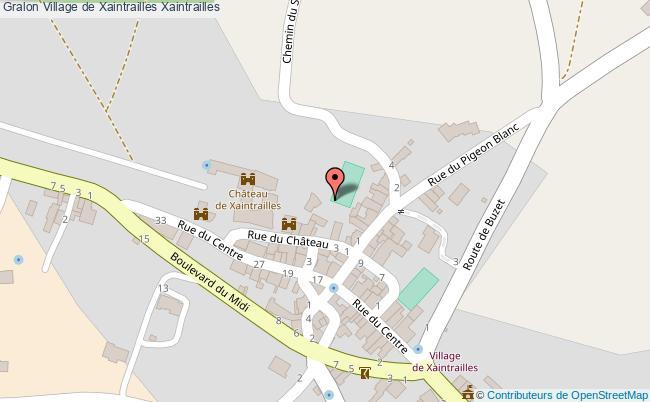 plan Village De Xaintrailles Xaintrailles Xaintrailles