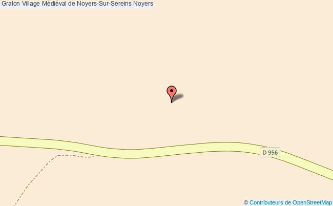 plan Village Médiéval De Noyers-sur-sereins Noyers Noyers