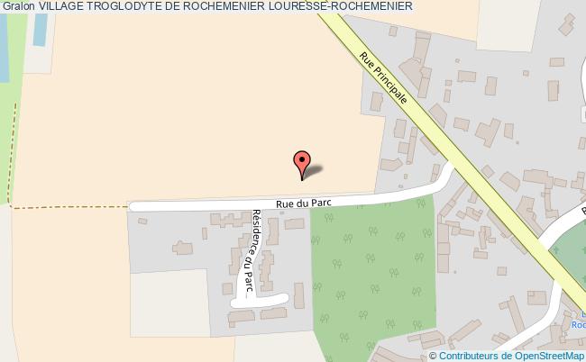 plan Village Troglodyte De Rochemenier Louresse-rochemenier LOURESSE-ROCHEMENIER