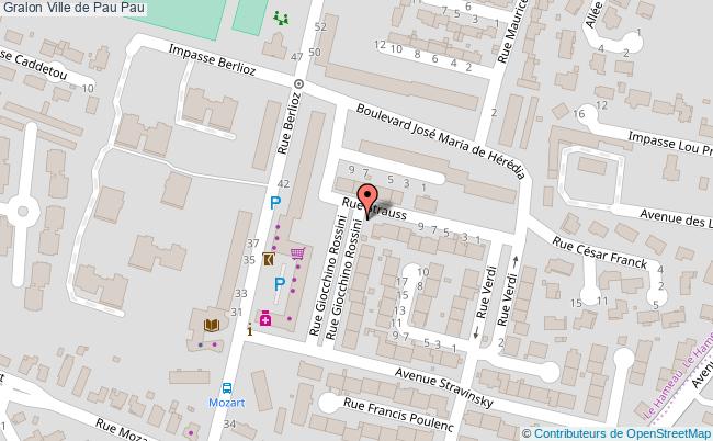 plan Ville De Pau Pau Pau