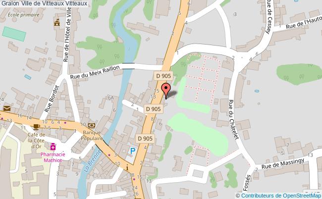 plan Ville De Vitteaux Vitteaux Vitteaux