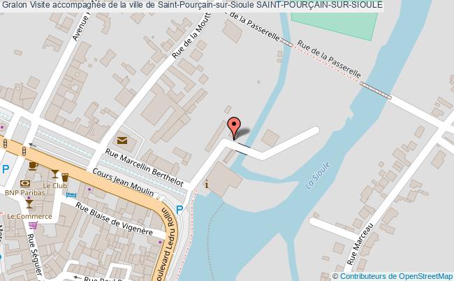 plan Visite Accompagnée De La Ville De Saint-pourçain-sur-sioule Saint-pourÇain-sur-sioule SAINT-POURÇAIN-SUR-SIOULE