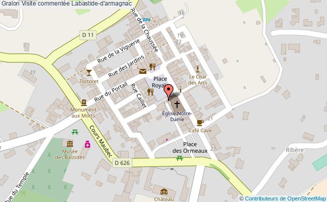 plan Visite Commentée Labastide-d'armagnac Labastide-d'armagnac