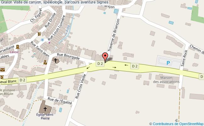 plan Visite De Canyon, Spéléologie, Parcours Aventure Signes Signes