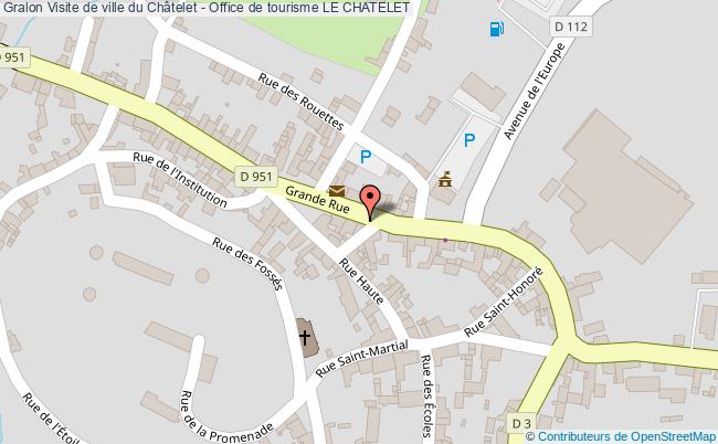 plan Visite De Ville Du Châtelet - Office De Tourisme Le Chatelet LE CHATELET